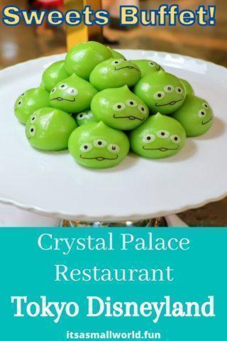 Little Green Dumplings in Crystal Palace Restaurant, Tokyo Disneyland
