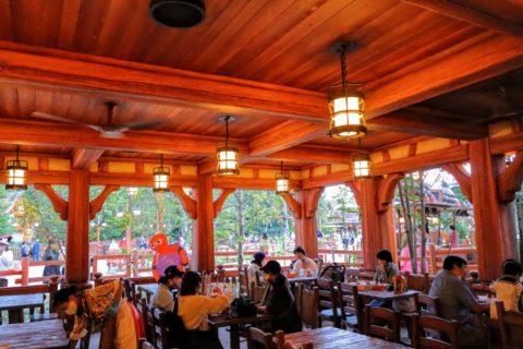 The terrace seat in La Taverne de Gaston, Tokyo Disneyland
