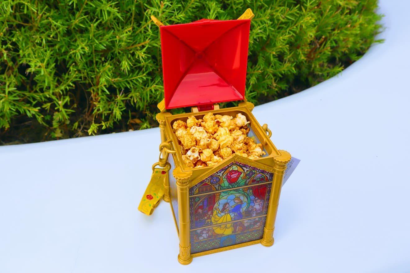 Caramel and Cheese BB Popcorn in Beauty and the Beast Bucket