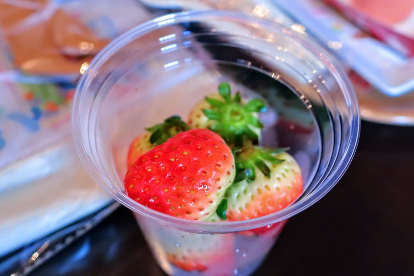 Flesh strawberry at Dockside DIner, Tokyo Disney Resort