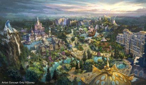 An artist concept of Fantasy Springs at Tokyo Disney Sea