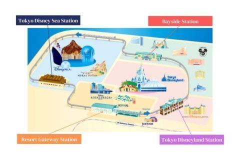 Route Map, Station, Disney Resort Line, Tokyo Disney Resort