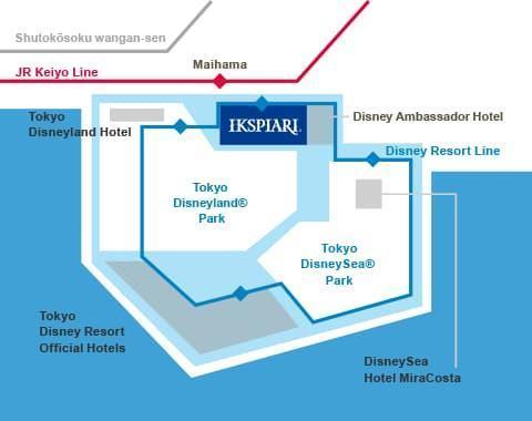 Access, Ikspiari, Tokyo Disney Resort