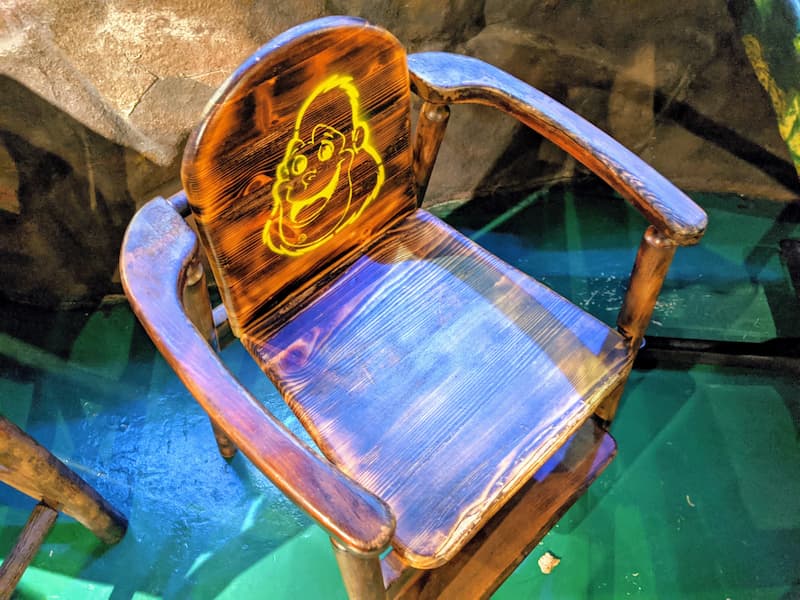 children's chairs, Rainforest Cafe Tokyo, Ikspiari, Tokyo Disney Resort