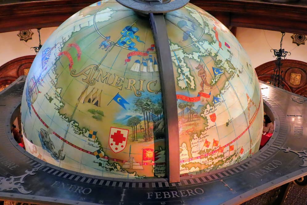 The giant Magellans globe at Tokyo DisneySea.