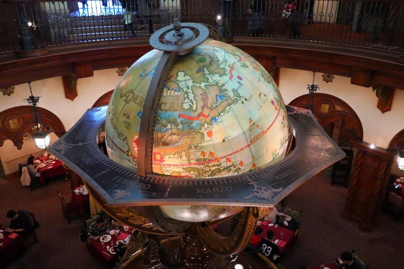The globe at Magellan's in Tokyo Disney Sea