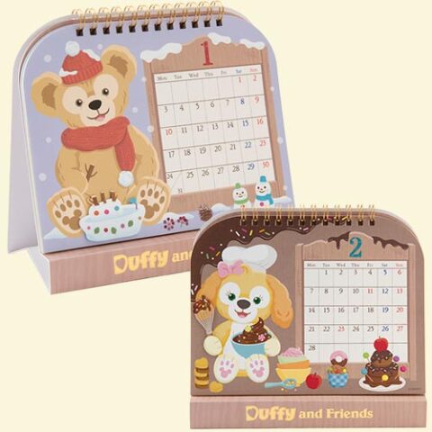 Duffy & Friends Desk Calendar for 2022, Tokyo DisneySea