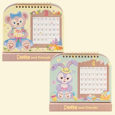 Duffy & Friends Desk Calendar for 2022, Tokyo DisneySea