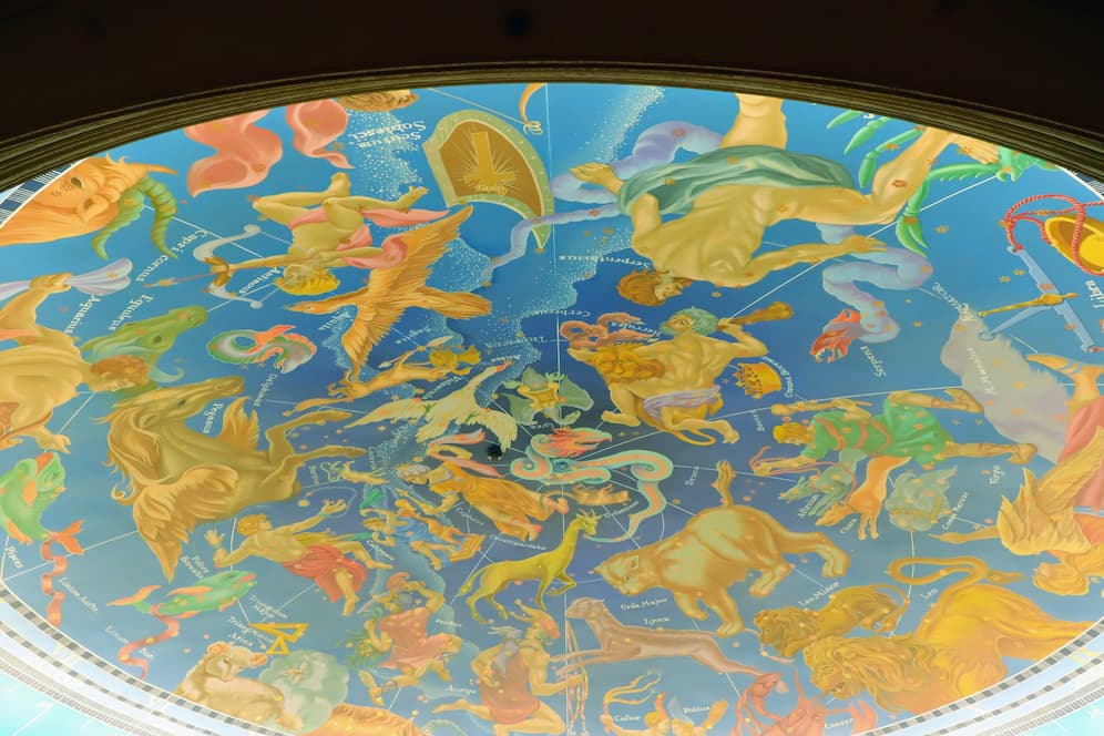 The ceiling of the planetarium at Magellan's in Tokyo Disney Sea