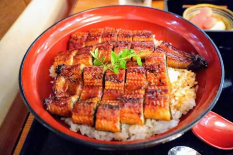Special menu (Grilled Eel on Rice) at Restaurant Hokusai, Tokyo Disneyland