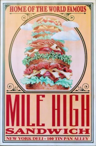 Mile High Sandwich Poster, New York Deli, Tokyo Disney Sea