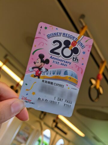 Tokyo Disney Resort Line 20th Anniversary Limited 1-Day Pass