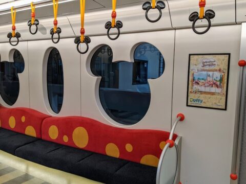 Inside the new Tokyo Disney Resort Line car (Type-C)