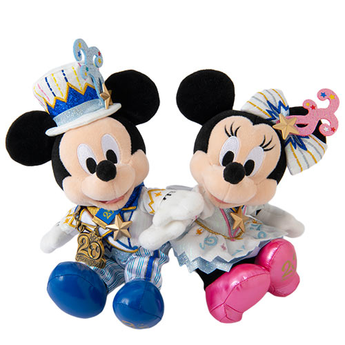 Tokyo DisneySea 20th Anniversary Plush Toys, Mickey Mouse and Minnie Mouse Sets