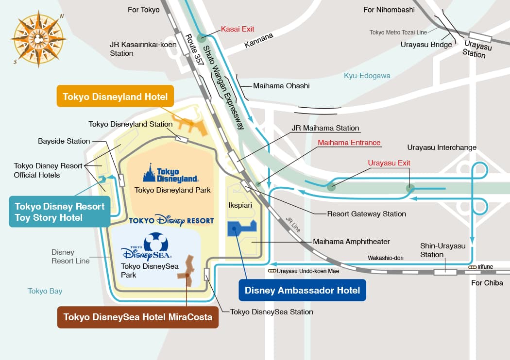 Tokyo Disney Resort Toy Story Hotel location, map and access