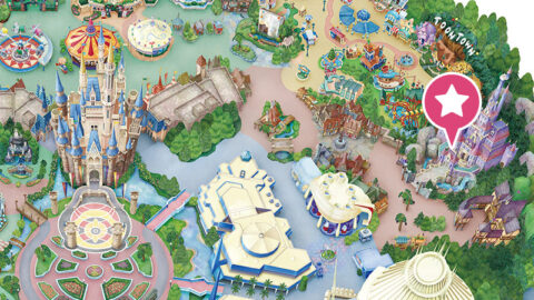 Enchanted Tale of Beauty and the Beast, New Fantasy Land, Fantasy Land, Tokyo Disneyland, Location, Map