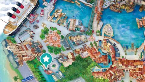 Toy Story Mania, Map, Location, American Waterfront, Tokyo DisneySea, Tokyo Disney Resort