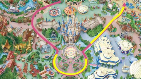 Spooky Boo! Parade, 2023, Halloween, parade route, map, Tokyo Disneyland, Tokyo Disney Resort