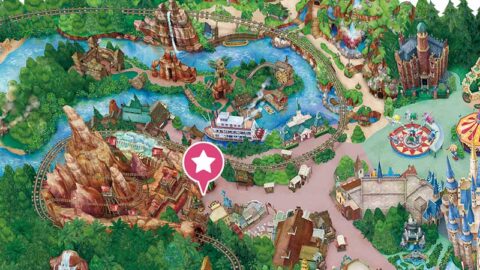 Big Thunder Mountain, Western Land, Tokyo Disneyland, Location, Map