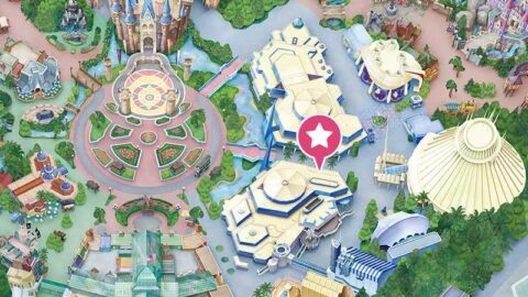 Buzz Lightyear's Astro Blasters, Tomorrowland, Tokyo Disneyland, Location, Map