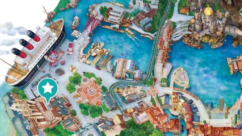Tower of Terror, Map, Location, American Waterfront, Tokyo DisneySea, Tokyo Disney Resort