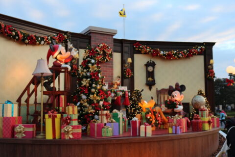 Plaza, Cinderella Castle, Christmas, Tokyo Disneyland